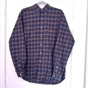Ralph Lauren | Classic Fit | Long Sleeve Button Up Shirt | Black & Brown Plaid |